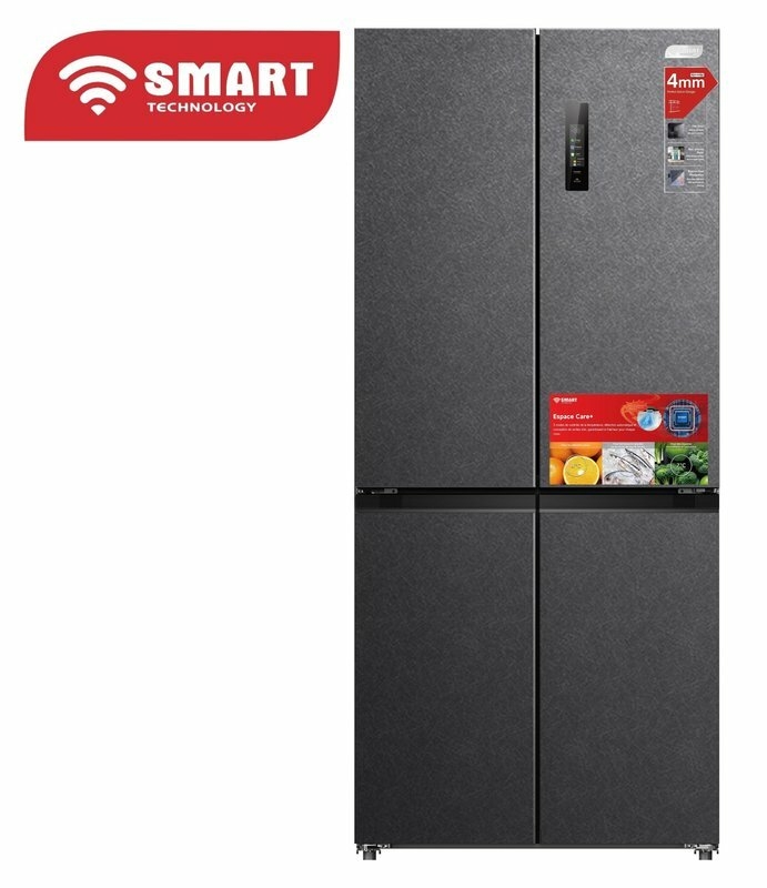 SMART TECHNOLOGY Réfrigérateur Combiné Américain 4 Battants NOFRST INVT SMART 518L (STCB-600M)-Gris / Garantie 12 Mois-4