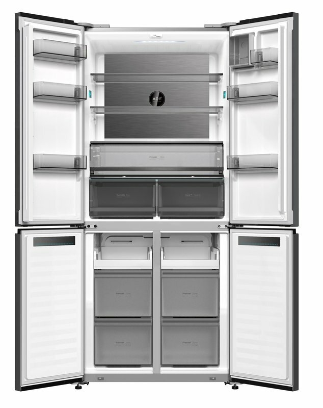 SMART TECHNOLOGY Réfrigérateur Combiné Américain 4 Battants NOFRST INVT SMART 518L (STCB-600M)-Gris / Garantie 12 Mois-5