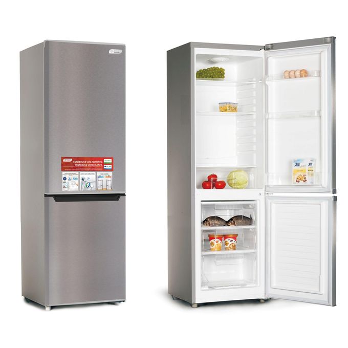 SMART TECHNOLOGY Réfrigérateur Combiné DFRST 3 Tiroirs 270L(STCB-305M) - Gris/ Garantie 12 Mois-4