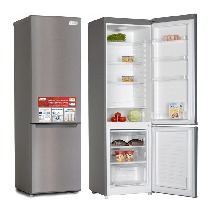 SMART TECHNOLOGY Réfrigérateur Combiné DFRST 3 Tiroirs 290L(STCB-407M) - Gris/ Garantie 12 Mois-4