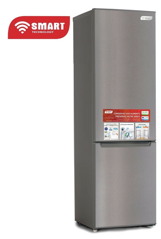 SMART TECHNOLOGY Réfrigérateur Combiné DFRST 3 Tiroirs 290L(STCB-407M) - Gris/ Garantie 12 Mois-5