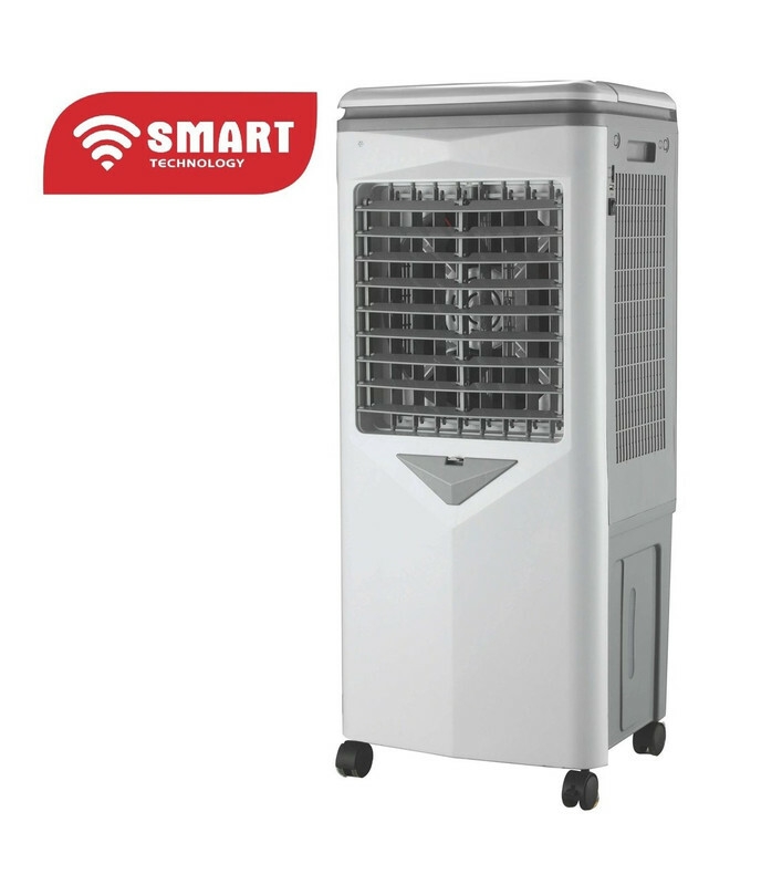 SMART TECHNOLOGY Refroidisseur D'Air Rechargeable Blanc Avec Télécommande Et Deux Boites à Glace (STV-AC3090R) -9 Vitesses- DC 12 V - 50 W / Garantie 1 Mois-3
