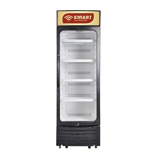 SMART TECHNOLOGY Refroidisseur Vertical Vitré 6 Tiroirs Smart 220L (STCDV-790)/Orange-Blanc- Garantie 12 Mois-3