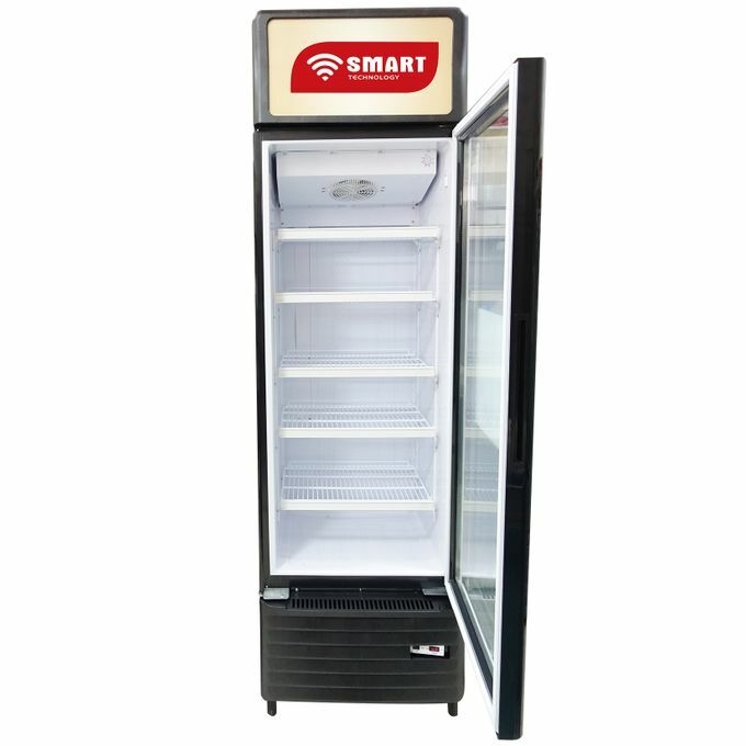 SMART TECHNOLOGY Refroidisseur Vertical Vitré 6 Tiroirs Smart 220L (STCDV-790)/Orange-Blanc- Garantie 12 Mois-4