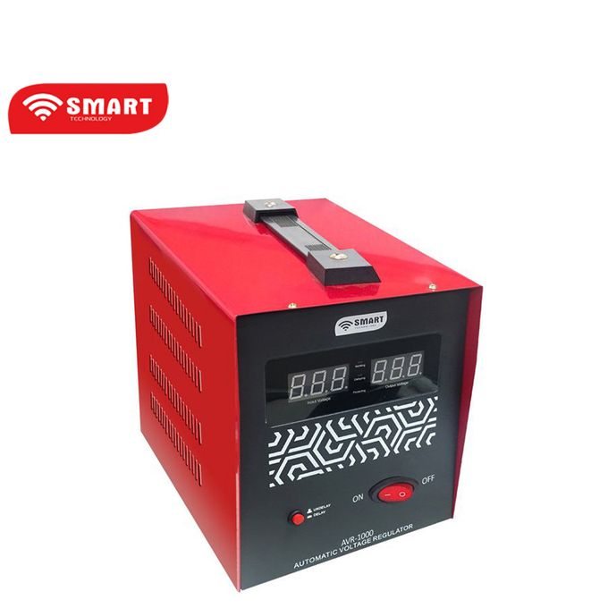 SMART TECHNOLOGY Stabilisateur AVR-1000 - 1000 VA – Rouge – 24  Mois Garantie-2