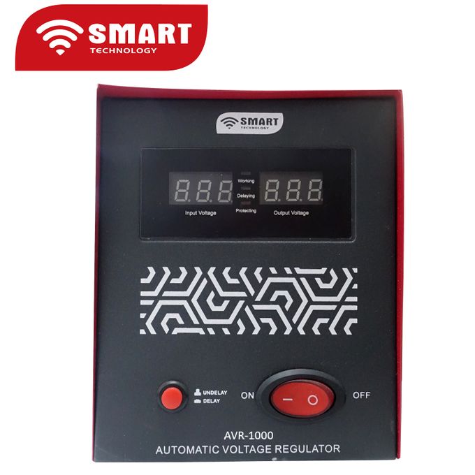 SMART TECHNOLOGY Stabilisateur AVR-1000 - 1000 VA – Rouge – 24  Mois Garantie-3