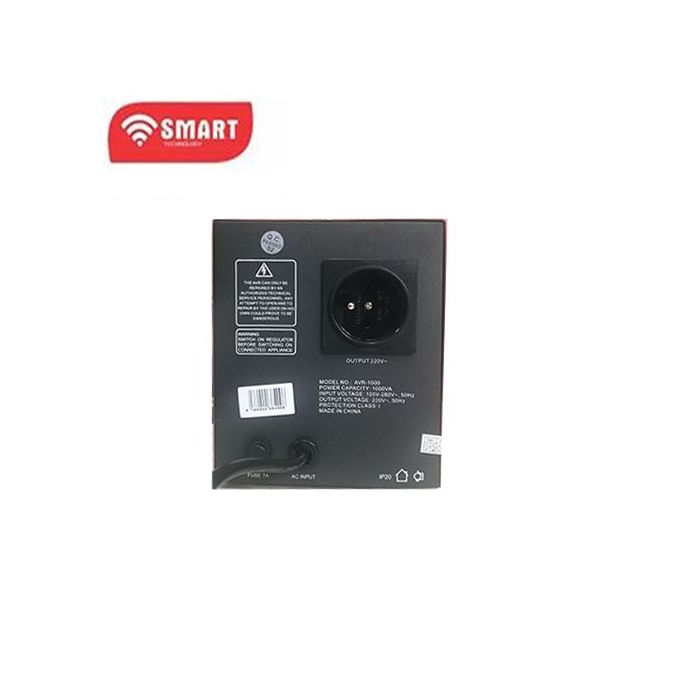 SMART TECHNOLOGY Stabilisateur AVR-1000 - 1000 VA – Rouge – 24  Mois Garantie-4