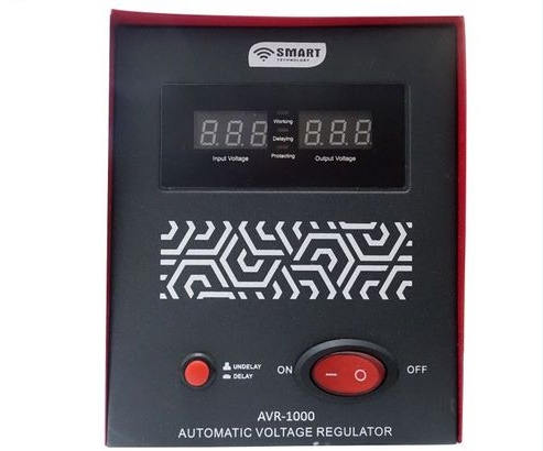 SMART TECHNOLOGY Stabilisateur AVR-1000 - 1000 VA – Rouge – 24  Mois Garantie-5