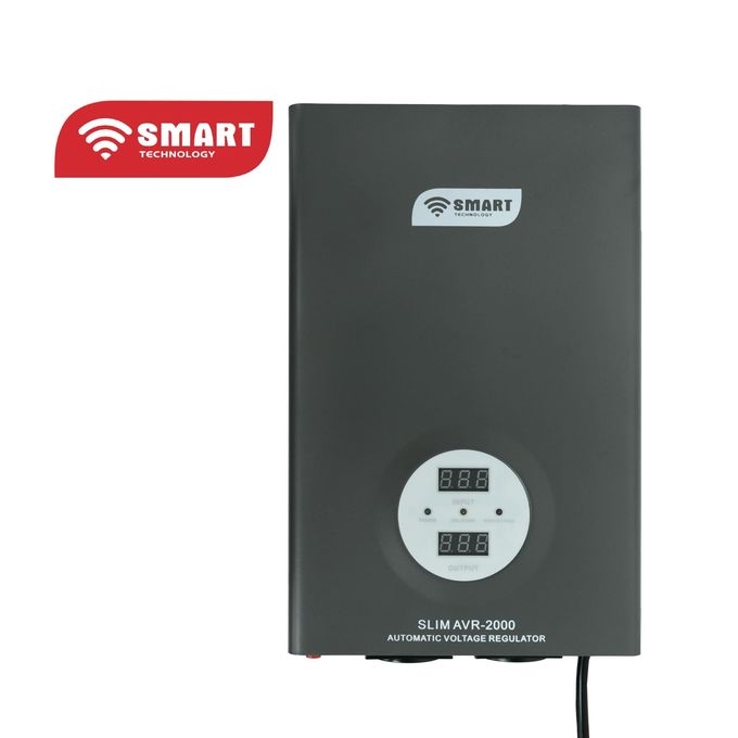 SMART TECHNOLOGY Stabilisateur Mural Automatique SMART (AVR-2000WVA)-Gris- Garantie  7 Mois-2