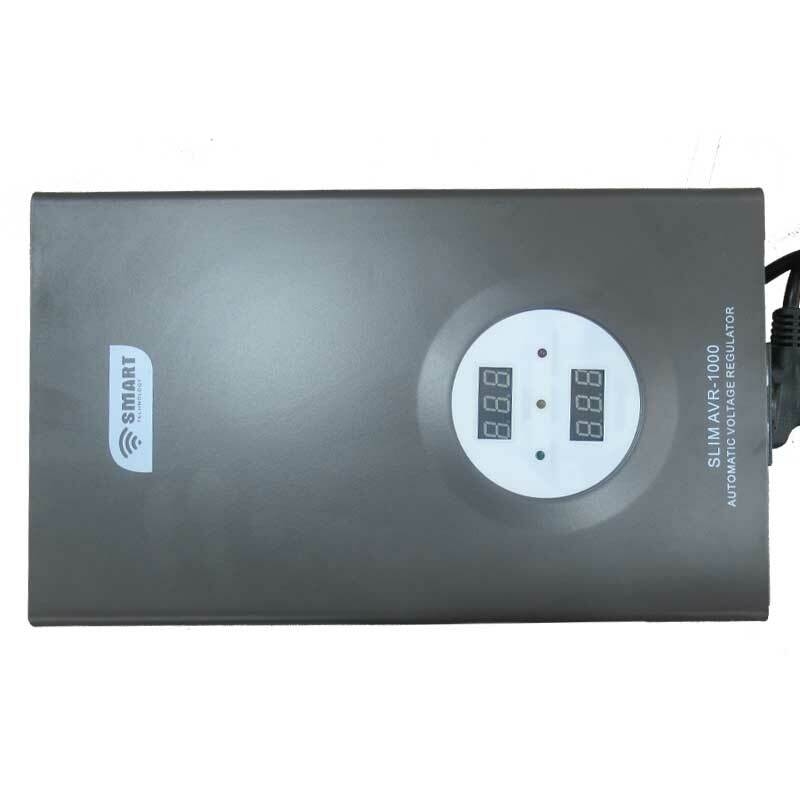 SMART TECHNOLOGY Stabilisateur Mural Automatique SMART (AVR-2000WVA)-Gris- Garantie  7 Mois-8