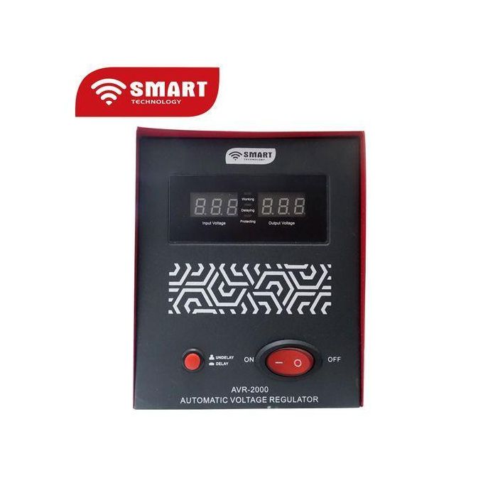 SMART TECHNOLOGY Stabilisateur Smart AVR-2000VA - Rouge - Garantie 7 Mois-3