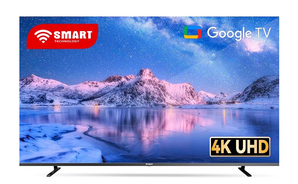 SMART TECHNOLOGY TV 85’’ Mini LED/QLED HD - Google TV, Android 14 + Support Mural Offert (STT-8580K)-4K UHD- Wifi, Bluetooth - Apps (Netfl, YouTube, Prime Vidéo) - 2 télécommandes slim avec option vocale - 3x HDMI, 2x USB – Noir- Garantie 12 Mois.-10