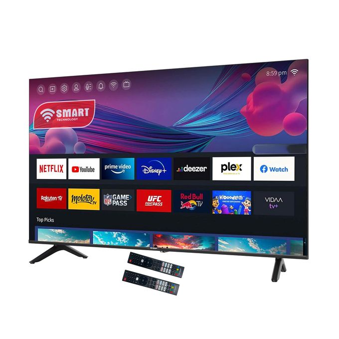 SMART TECHNOLOGY TV DLED FHD 50" STT-5007WTA + Support Mural Offert, Whale OS, Wi-Fi, Netfl, Prime Vidéo, Disney+, Dolby Digital+, 2 télécommandes (1 vocale), Régulateur de tension intégré- 2HDMI, 2USB. Noir - Garantie 12 mois.-6