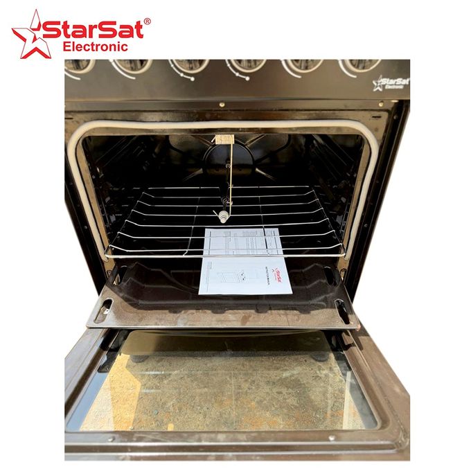 Starsat Cuisinière À Gaz Automatique 4 Feux 60X60 Full Option + Réchaud à Gaz 2 Feux Inox OFFERT-5