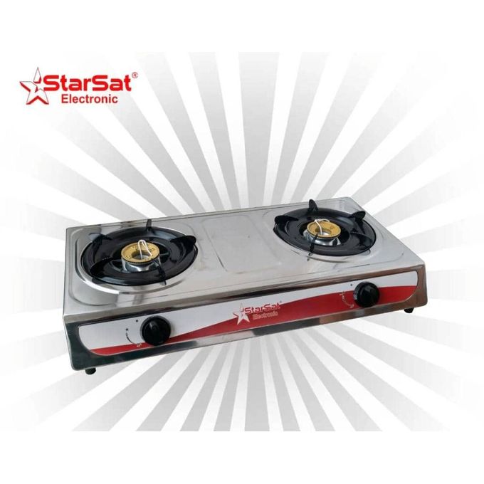 Starsat Cuisinière À Gaz Automatique 4 Feux 60X60 Full Option + Réchaud à Gaz 2 Feux Inox OFFERT-6