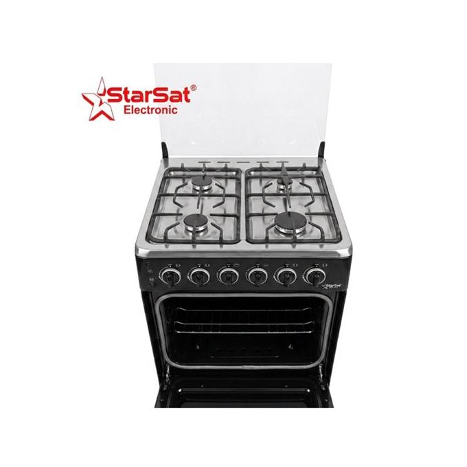 Starsat Cuisinière À Gaz Automatique 4 Feux 60X60 Full Option + Réchaud à Gaz 2 Feux Inox OFFERT-7