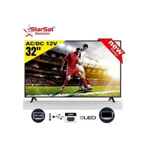 Starsat TV LED 32" Framless - Sans Bordure - HD À Énergie Solaire et Electricité - Ac/Dc 12 Volt - Usb- Hdmi - Vga- Garantie 12 Mois