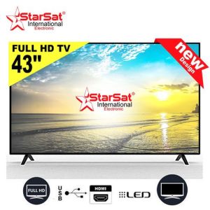 Starsat TV LED 43" Full HD Sans Bordures - slim tv HD-USB-HDMI-VGA - PC audio in - Garantie 12 mois