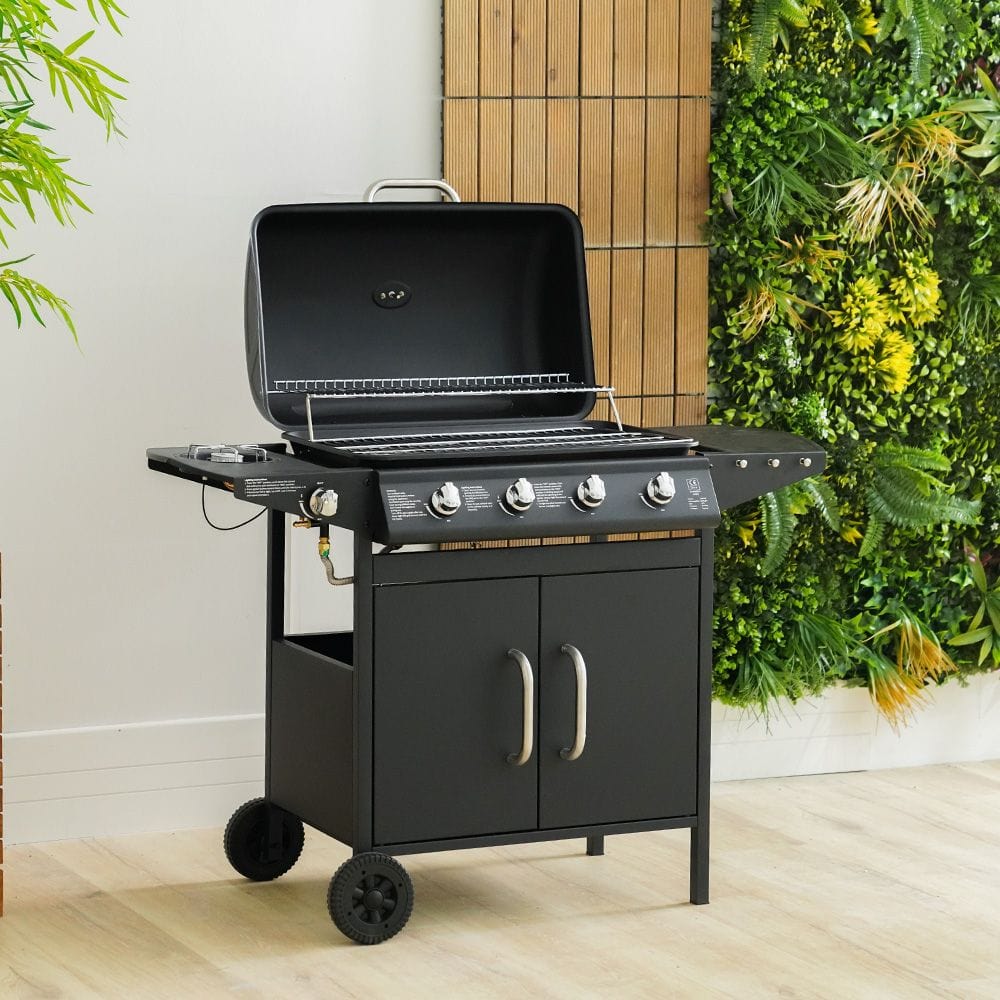 Support de barbecue à gaz à 4 brûleurs Decakila - KMGS006B-2