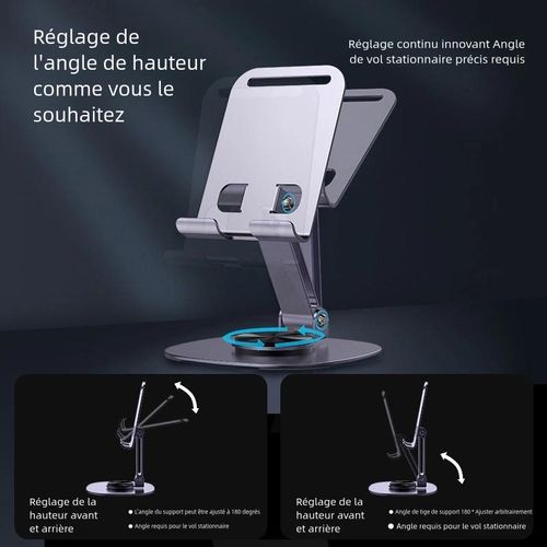 Support PVC  avec rotation à 360° réglable pour téléphone-1