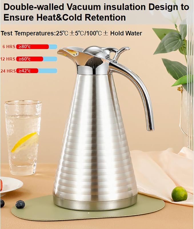 Thermos Isotherme Contour 1,5/2Litres - Inox bd