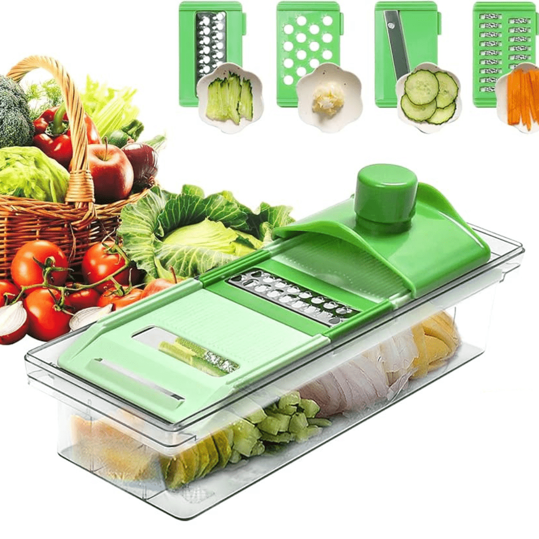 Trancheuse à mandoline portable détachable 6 en 1 Decakila - KMTT083W-2
