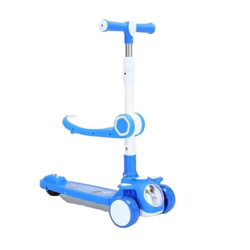 Trottinette Avec siège pour enfants de 4 à 6ans, garçons et filles - Bleu