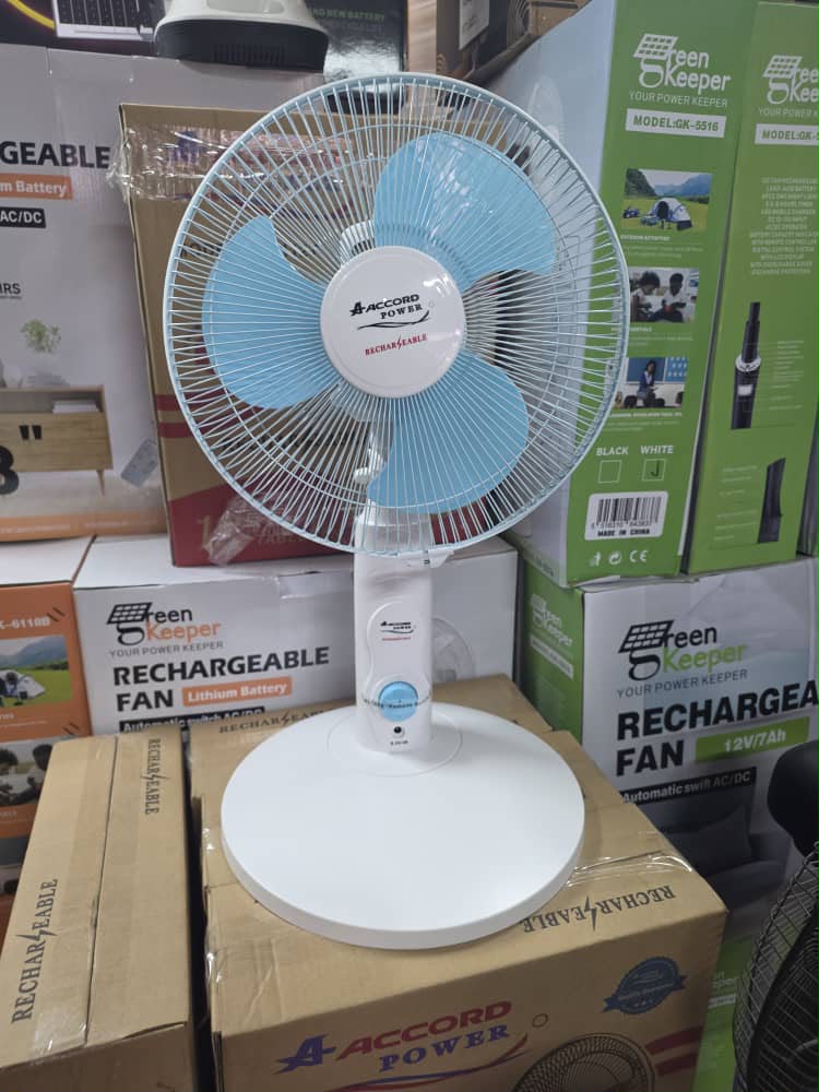 Ventilateur de table rechargeable 12" Accord Power - Bleu (Copie)