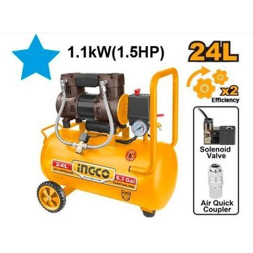 Ingco COMPRESSEUR A AIR 24L /1.1 KW(1,5HP) 220-240V~50Hz / ACS111242