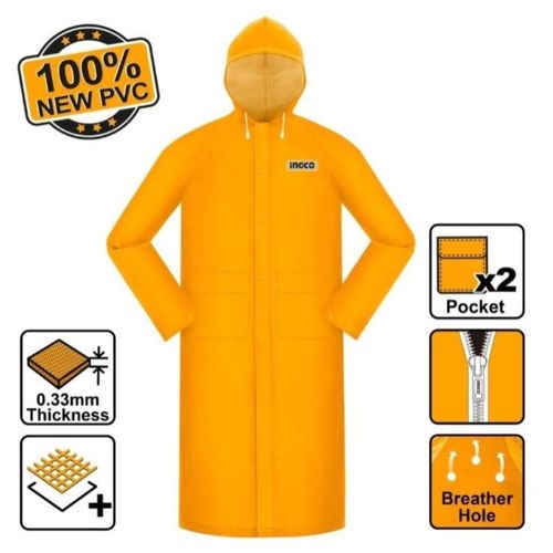 Ingco MANTEAU DE PLUIE PVC POLYESTER JAUNE XXL HRCTL031XXL