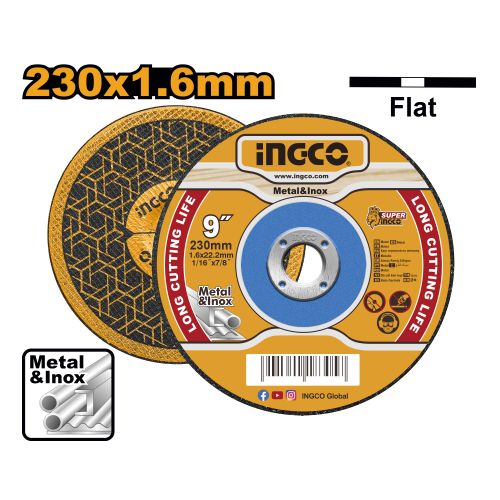 Ingco DISQUE A TRONÇONNER230x22.2x1.6mmMETAL-INO-NEW Of MCD162301