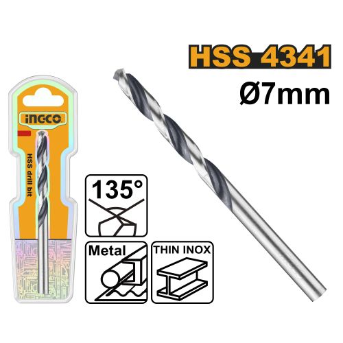 Ingco FORET A METAUX 4341HSS 7MM   DBT1200704