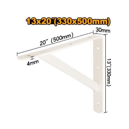 Ingco KIT DE 2 PCS DE SUPPORTS D'ETAGERE ROBUSTES 13x20 (330 X 500mm) IHDSB1320