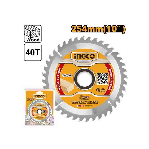 Ingco Lame De Scie Circulaire Tct 254 X 30Mm 40T TSB125425
