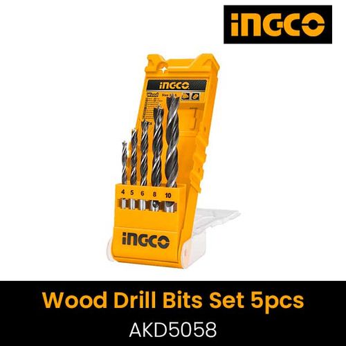 Ingco COFFRET DE FORETS A BOIS 5pcs