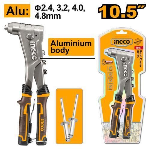 Ingco Pince à Riveter 2.4 à 4.8Mm HR105