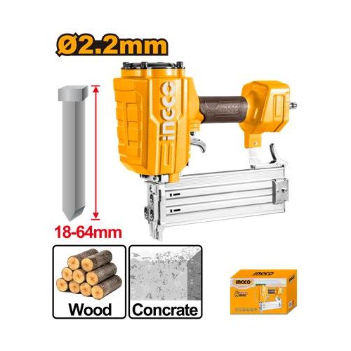 Ingco CLOUEUSE A BETON PNEUMATIQUE 2.2MM/18-64MM ACN18641