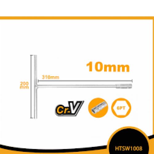 Ingco CLE A DOUILLE A POIGNEE EN T 10mm (200 X 310 Mm)