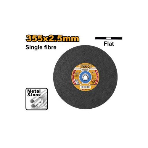 Ingco DISQUE A TRONÇONNER 355mm(14")X2.5mm(3/32")X25.4mm MCD253551