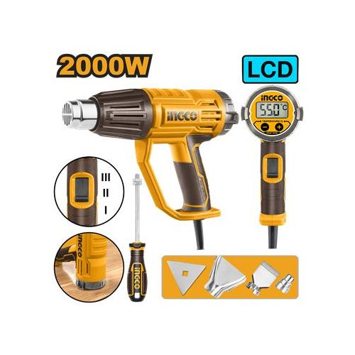 Ingco décapeur thermique 2000W+accessoire hg200058