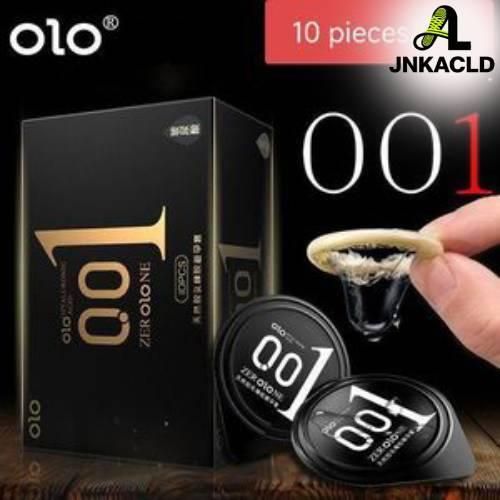 JNKACLD Olo Lot De 10 Préservatifs 0.01 Ultra Mince Manchon De Pénis, Acides Hyaluronique