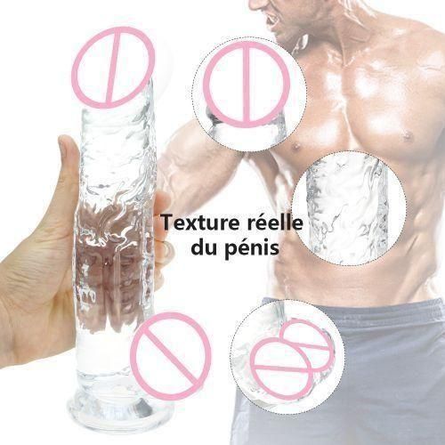 Sex Toys-Masseur Réaliste，Poussée Réaliste Dildo Vibrateur Silicone Super Grand Pénis Dildos Sex Toys Pour Femmes Adultes Boutique Vibromasseurs