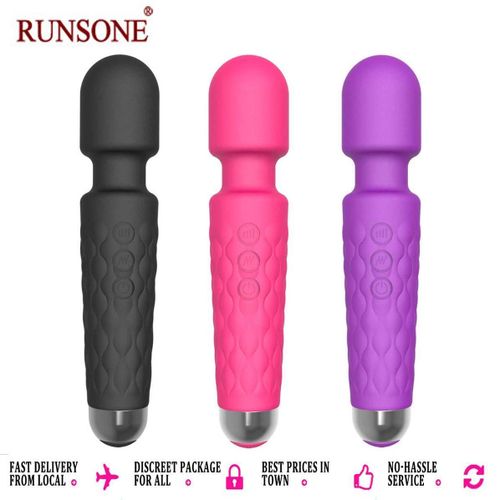 RUNSONE Masseur compact pour clitoris et mamelons, vibromasseur de petite taille, rechargeable, sans fil, pour la relaxation musculaire et le plaisir anal. Jouet sexuel puissant et amusant pour femmes et hommes. Cadeau idéal pour votre petite amie ou épouse.