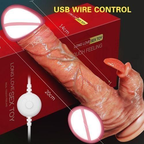 SEXTOYS Gode ​​chauffant Réaliste Pour Masturbateur Féminin Vibrateur Télescopique Gros Pénis Vagin Anus Jouets Sexuels Femme Adultes