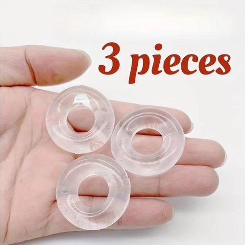 Lot de 3 anneaux péniens en cristal pour retarder l'éjaculation, accessoires masculins pour adultes (18+)