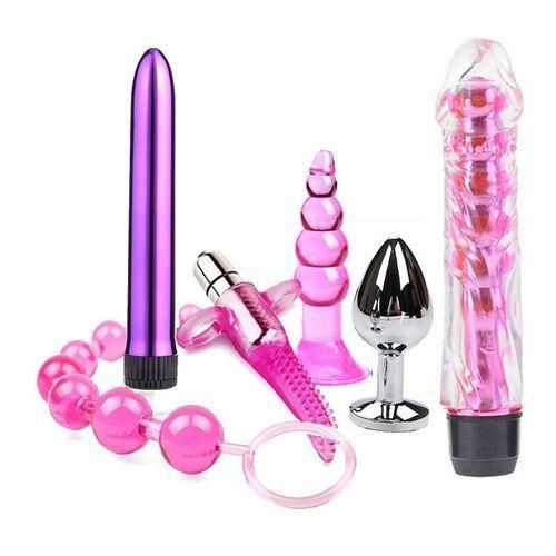 Sex Toy 6 Kits De Silicone Rose à L'eau B-tt An-âl Pl-ug Pour Débutants