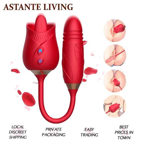 Jiu Ai Vibromasseur 3 En 1 De Rose, Vibromasseur G Spot Jouet Sexuel Rechargeable