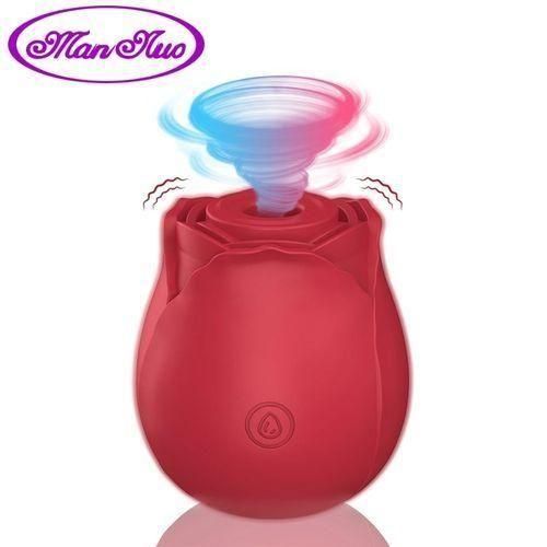 SEXTOYS Vibromasseur En Forme De Rose Pour Femme, Jouet Sexuel Pour Stimulation Du Clitoris Et Succion Des Mamelons, Appareil Intime Puissant Pour Léchage Oral