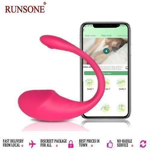 Khufuzi Vibromasseur sans fil portable, application de base, télécommande longue portée intelligente, gode pour adultes, boule de Kegels, jouet sexuel pour femmes