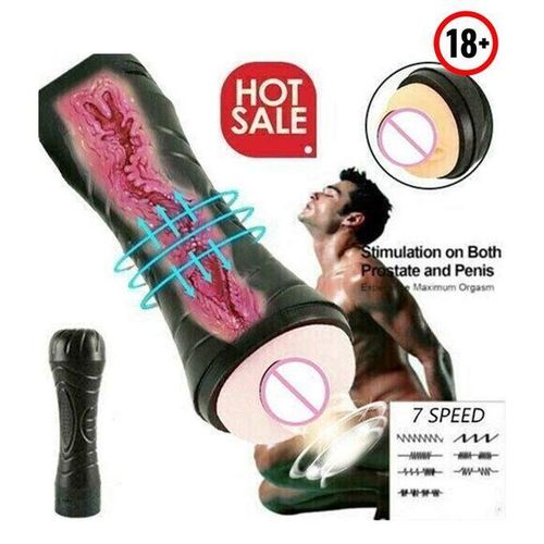Tasse De Masturbation Pour Homme Et Femme, 7 Vitesses, Réaliste, Pénis Masculin, Fournitures Pour Adultes